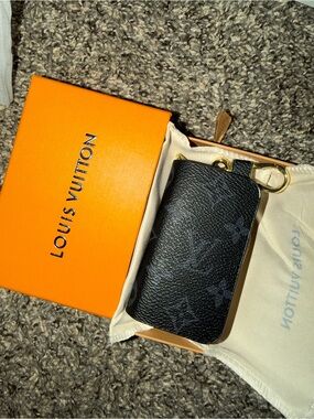 Louis Vuitton Black Monogram Key fob holder
